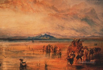 Turner Painting - Lancaster Sands Romántico Turner